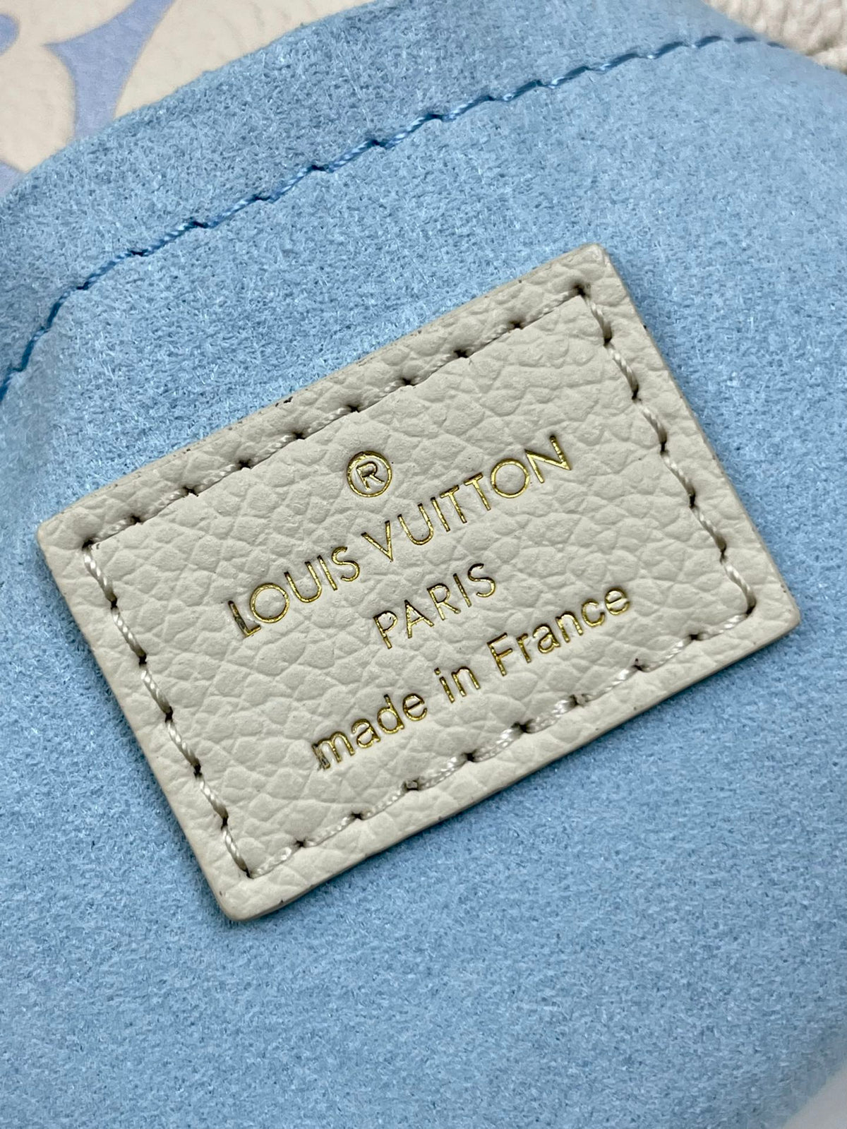 Speedy 20.5 White Blue Monogram Canvas