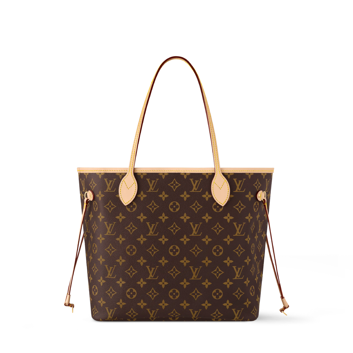 Women's Neverfull MM Tote Monogram Canvas Cherry