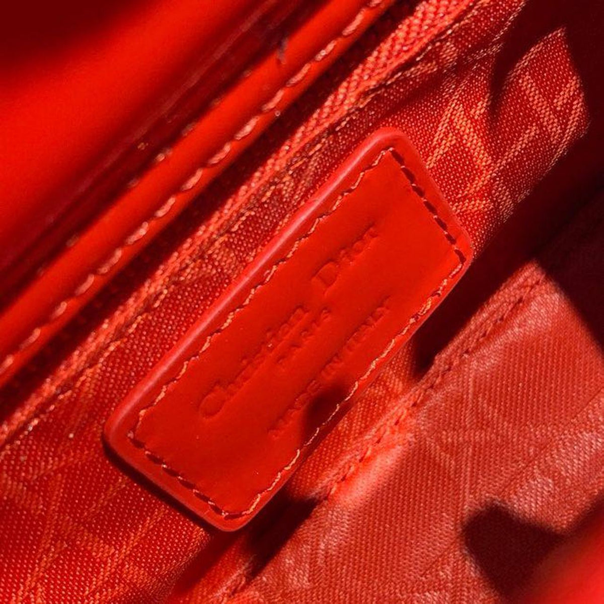 Christian Dior Mini Lady Dior Bag 18cm with Chain Gold Hardware Patent Leather Spring/Summer Collection, Red – product image…