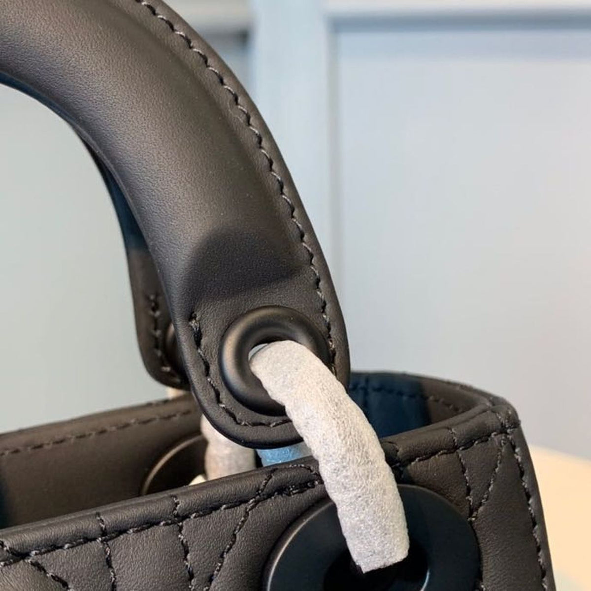 Christian Dior Mini Lady Dior Bag 18cm with Chain Matte Hardware Lambskin Leather Spring/Summer Collection, Black – product…