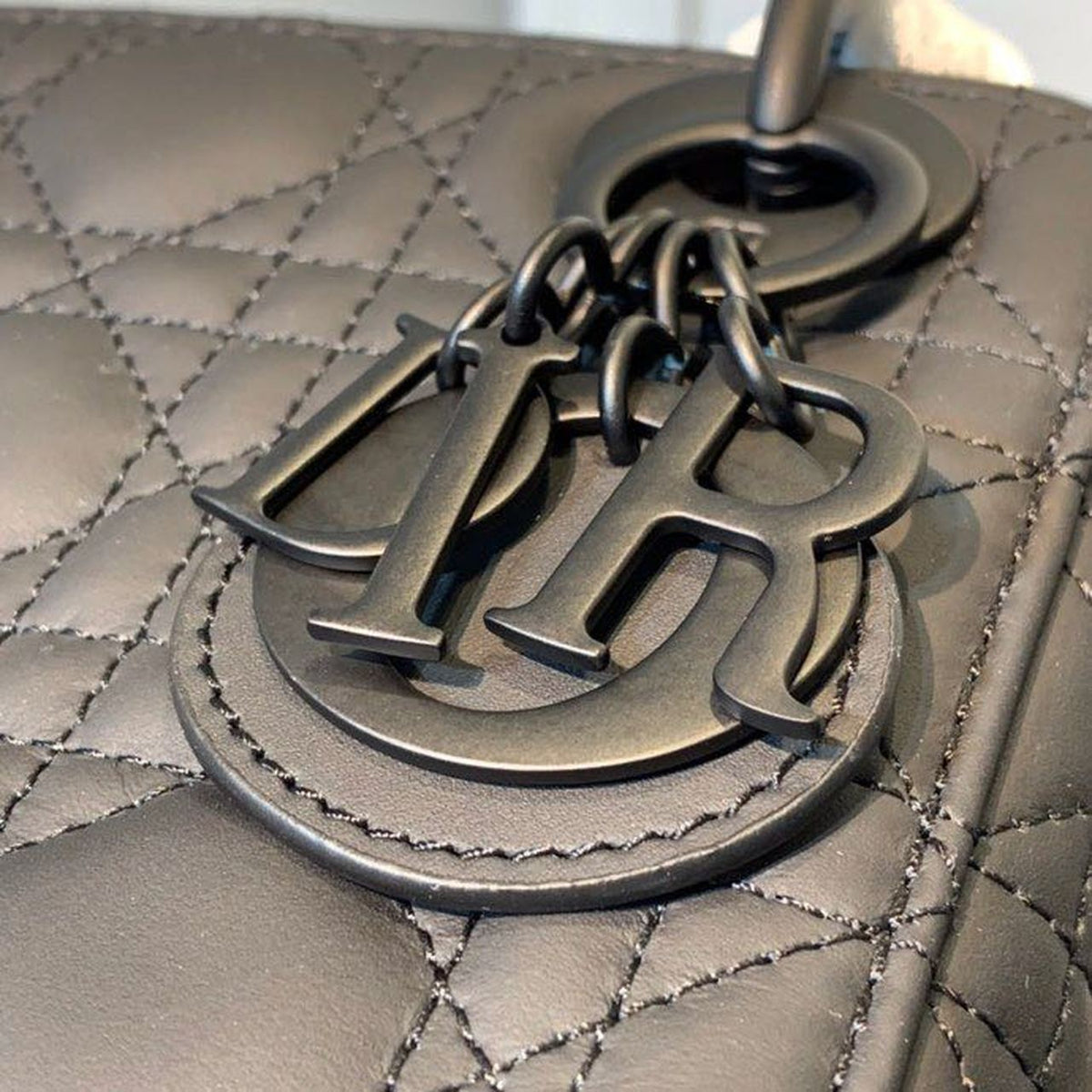 Christian Dior Mini Lady Dior Bag 18cm with Chain Matte Hardware Lambskin Leather Spring/Summer Collection, Black – product…