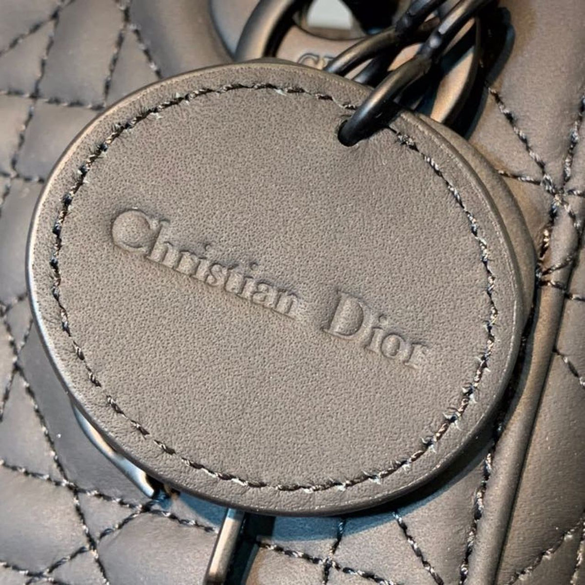 Christian Dior Mini Lady Dior Bag 18cm with Chain Matte Hardware Lambskin Leather Spring/Summer Collection, Black – product…