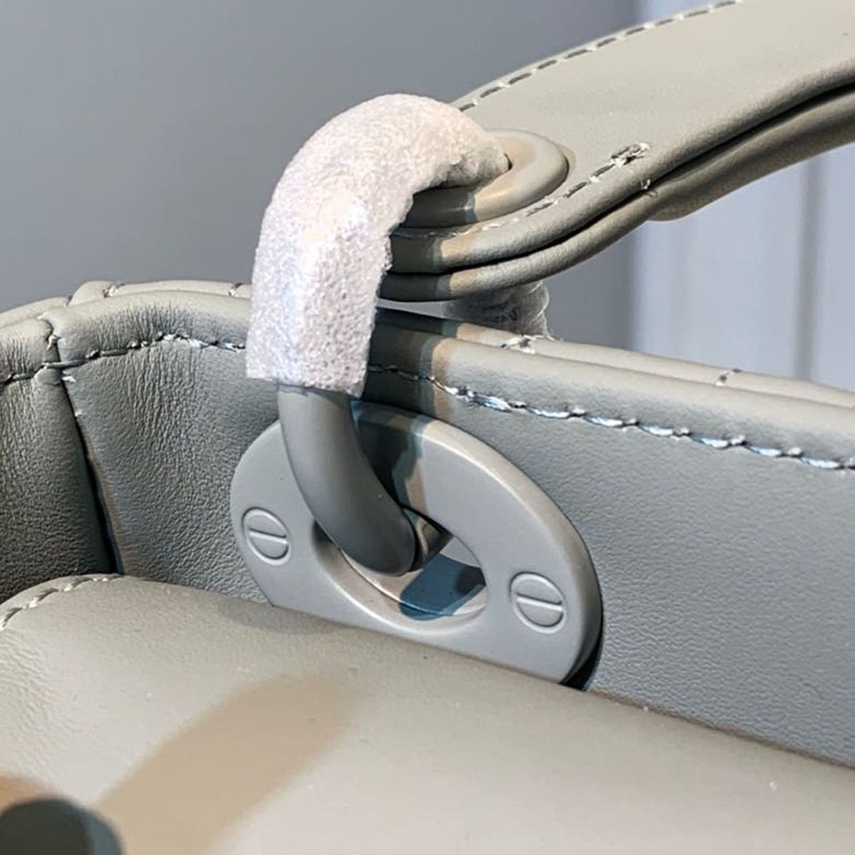 Christian Dior Mini Lady Dior Bag 18cm with Chain Matte Hardware Lambskin Leather Spring/Summer Collection, Pewter Blue –…