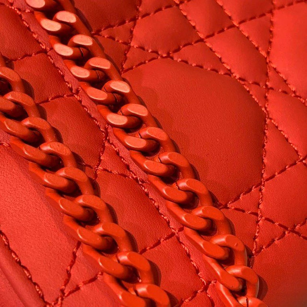 Christian Dior Mini Lady Dior Bag 18cm with Chain Matte Hardware Lambskin Leather Spring/Summer Collection, Red – product…