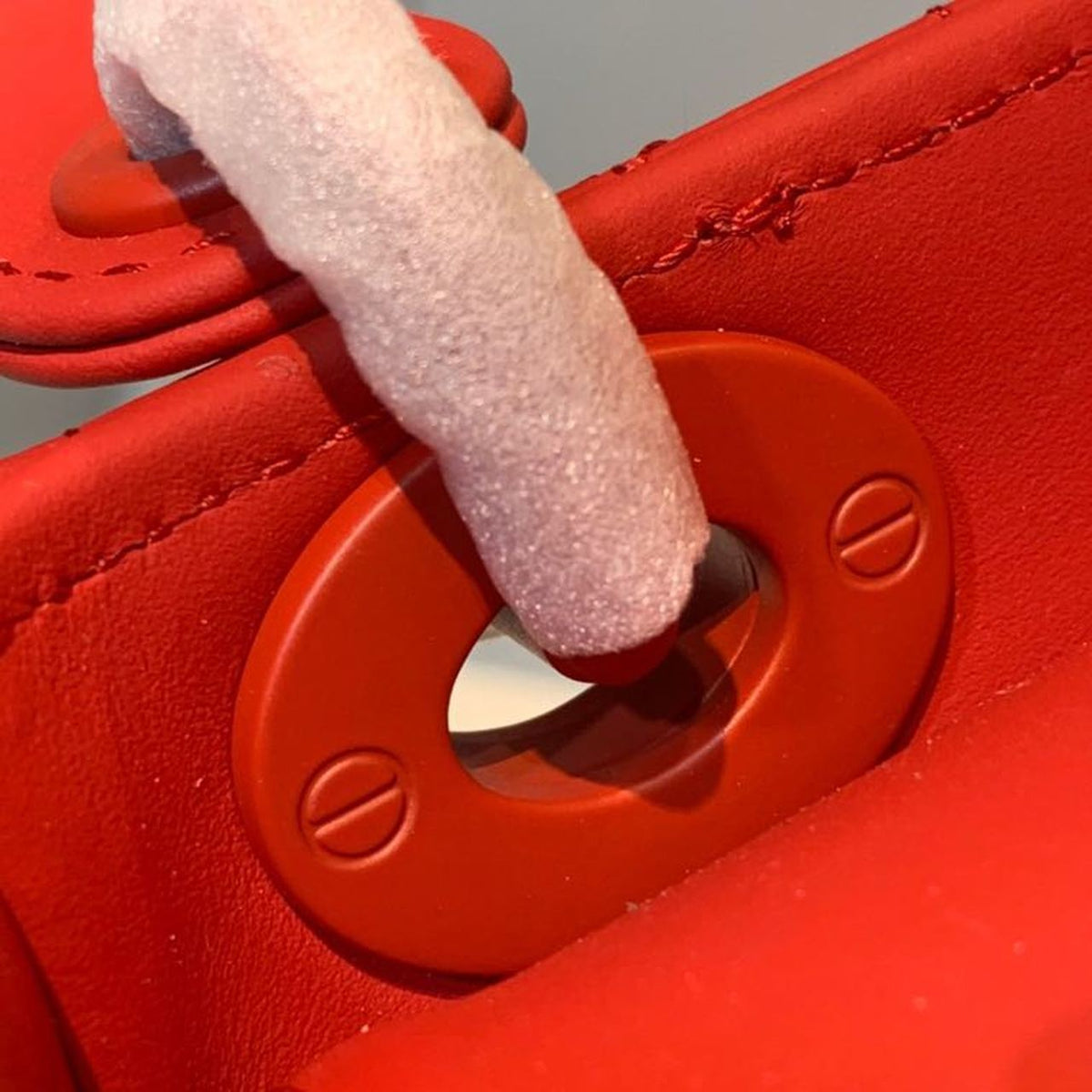 Christian Dior Mini Lady Dior Bag 18cm with Chain Matte Hardware Lambskin Leather Spring/Summer Collection, Red – product…