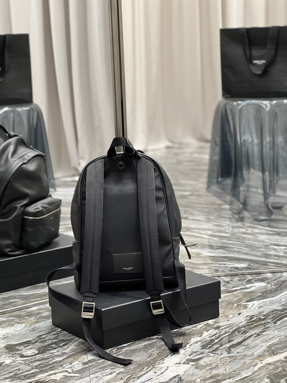 Saint Laurent City Backpack In Unisex 35cm Black – product image 7