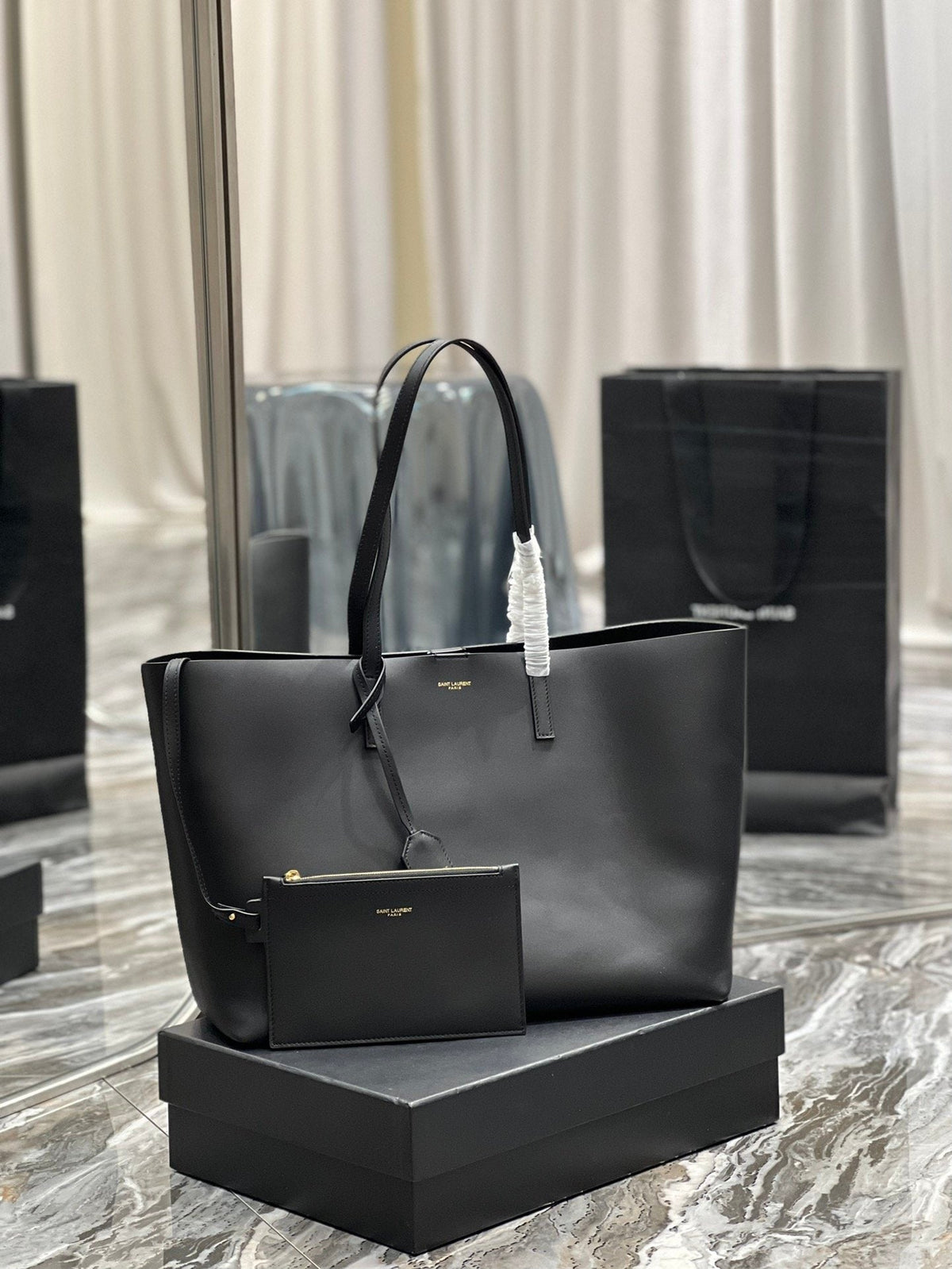 Saint Laurent Shopping Tote Bag With Gold Hardware 38cm – product image 2