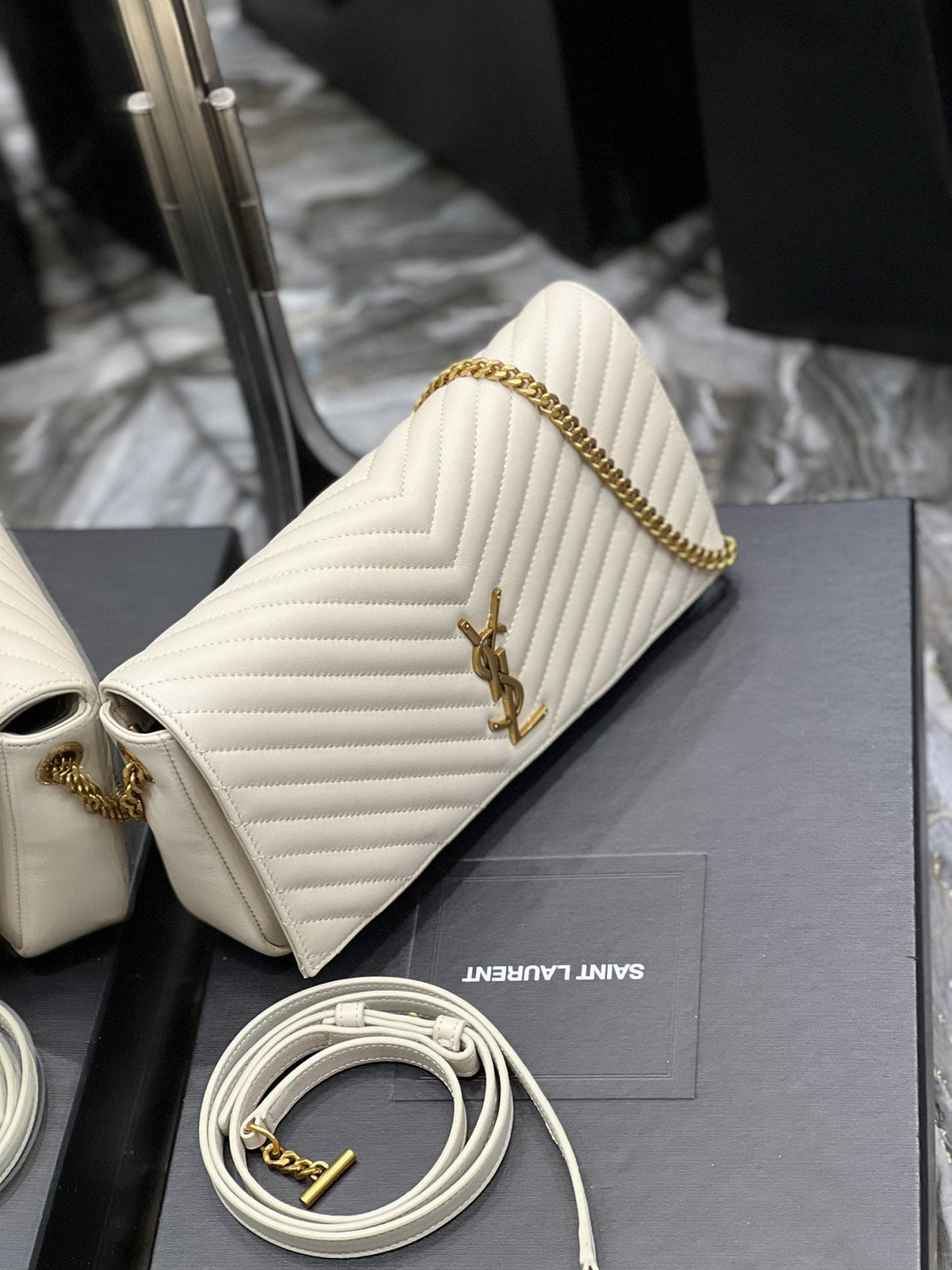 Saint Laurent Kata 99 Chain Bag With Gold Hardware 26cm – product image 2