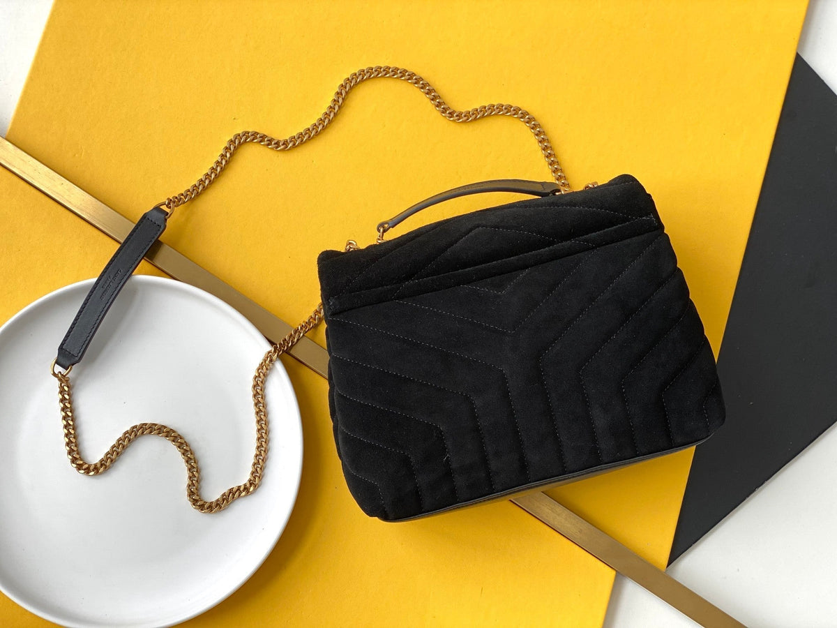 Saint Laurent Loulou Small Chain Bag With Gold Hardware 25cm – product image 2