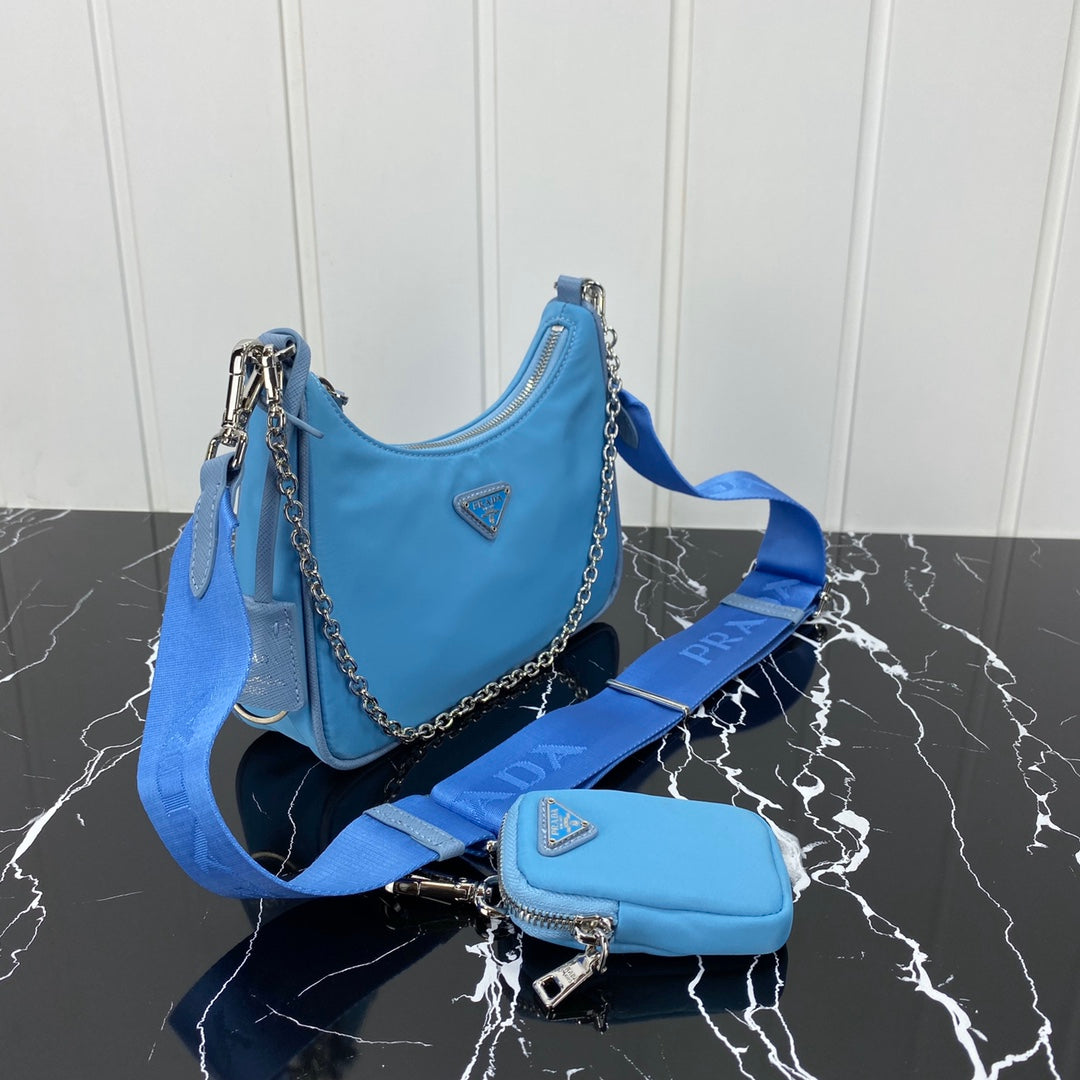 Pra Hobo 22 Bag in Sapphire Blue Re-nylon