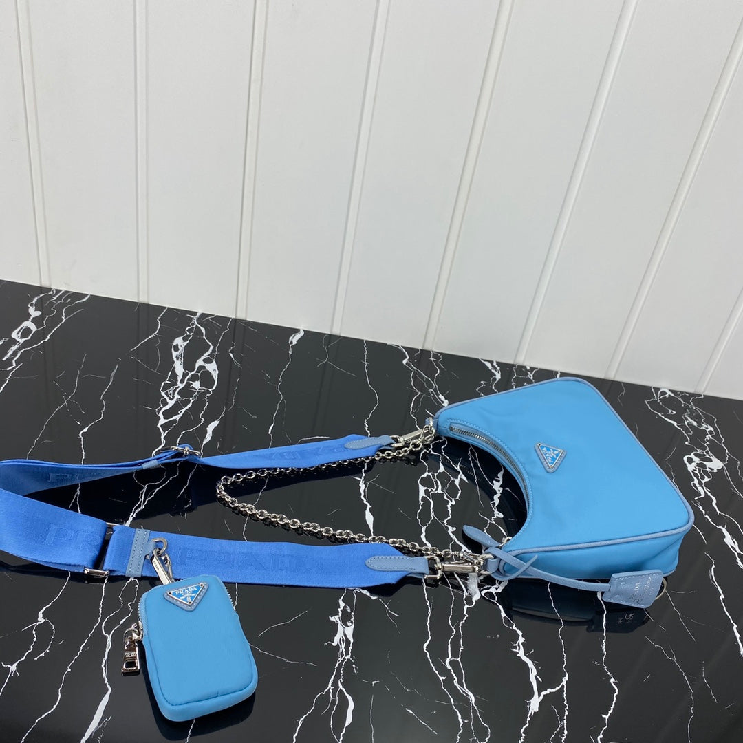 Pra Hobo 22 Bag in Sapphire Blue Re-nylon