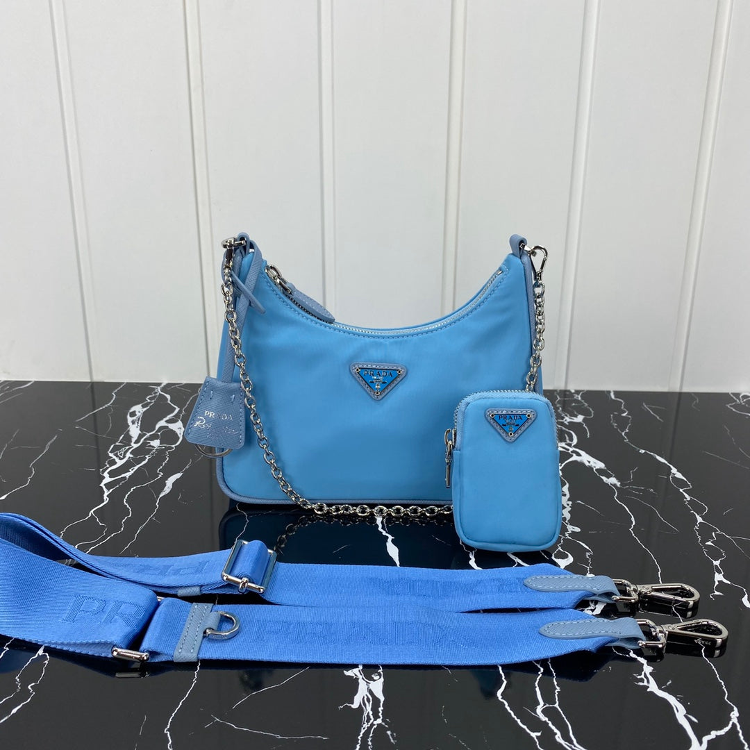 Pra Hobo 22 Bag in Sapphire Blue Re-nylon