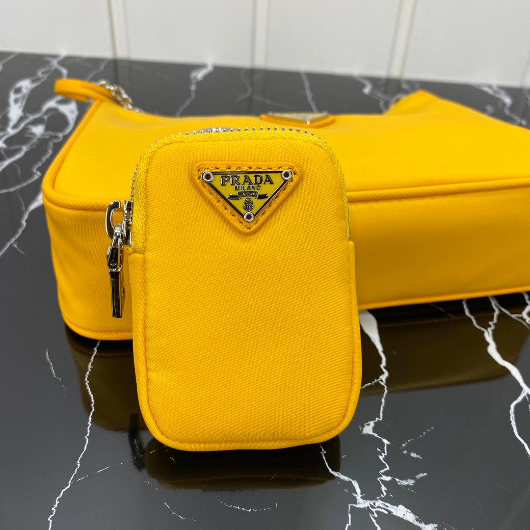 Pra Hobo 22 Bag in Amber Yellow Re-nylon