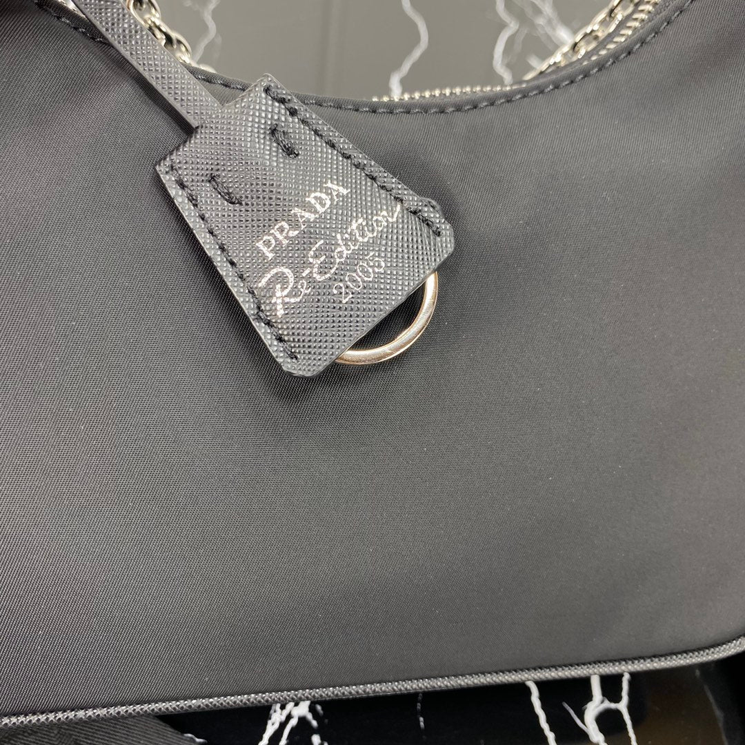 Pra Hobo 22 Bag in Black Re-nylon