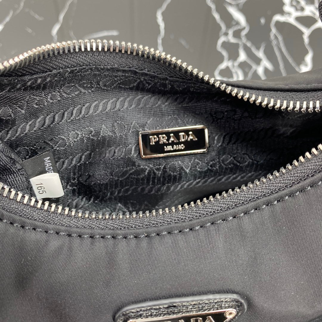 Pra Hobo 22 Bag in Black Re-nylon