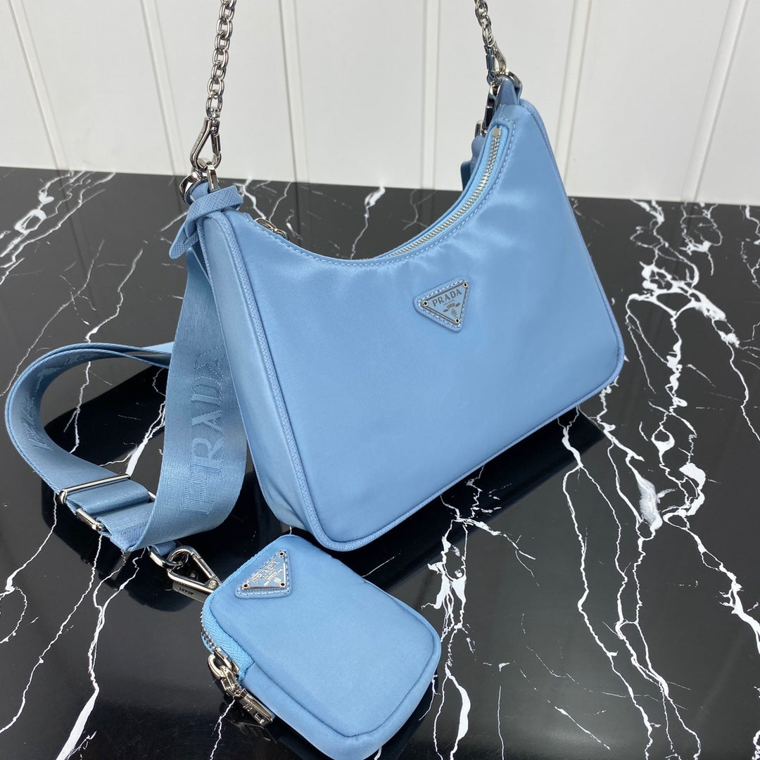 Pra Hobo 22 Bag in Cerulean Blue Re-nylon