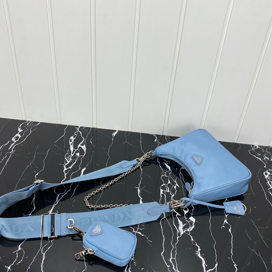 Pra Hobo 22 Bag in Cerulean Blue Re-nylon