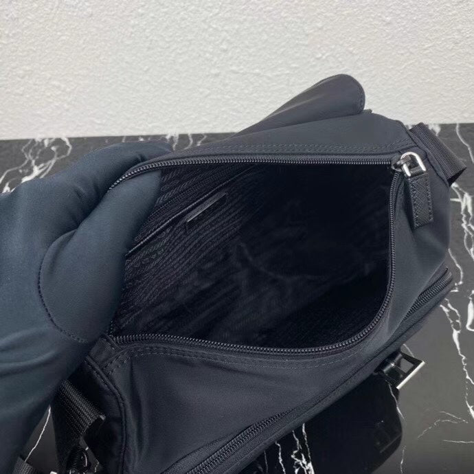 Pra Small 27 Shoulder Bag in Black Re-nylon