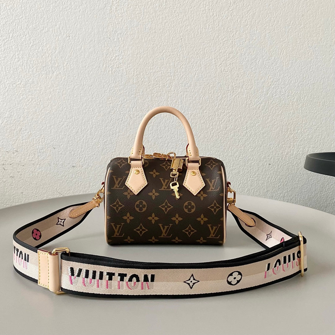 Speedy Bandoulière 25 Brown Monogram Canvas
