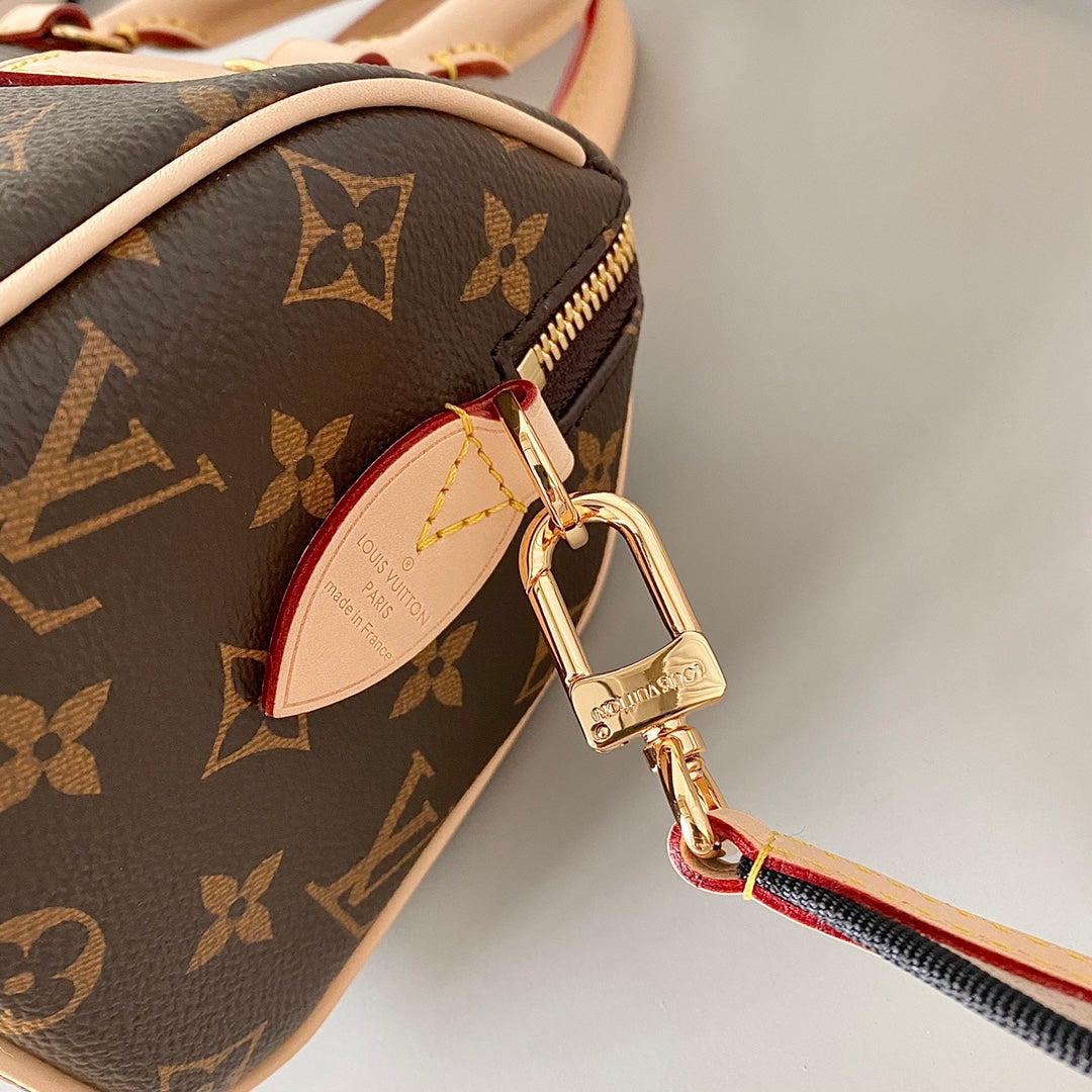 Speedy Bandoulière 25 Brown Monogram Canvas