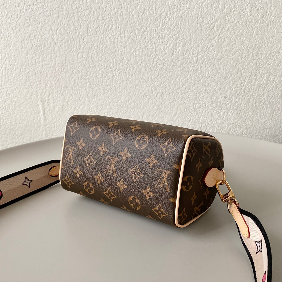 Speedy Bandoulière 25 Brown Monogram Canvas