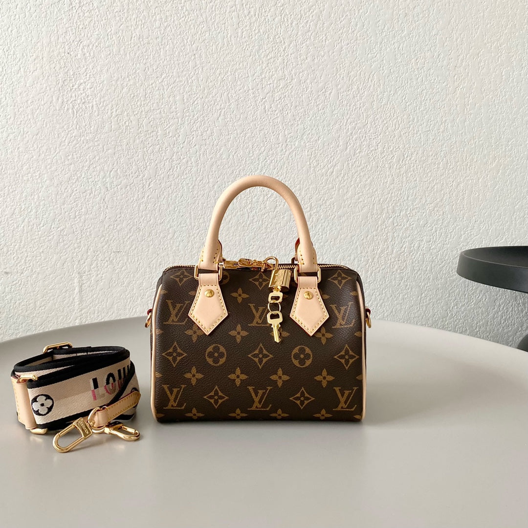 Speedy Bandoulière 25 Brown Monogram Canvas