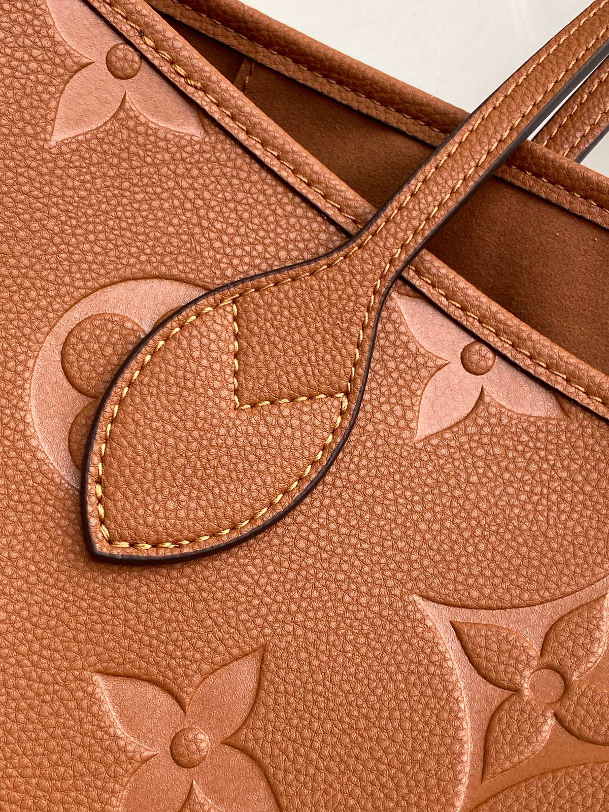 Neverfull MM 32 Brown Monogram Empreinte Leather