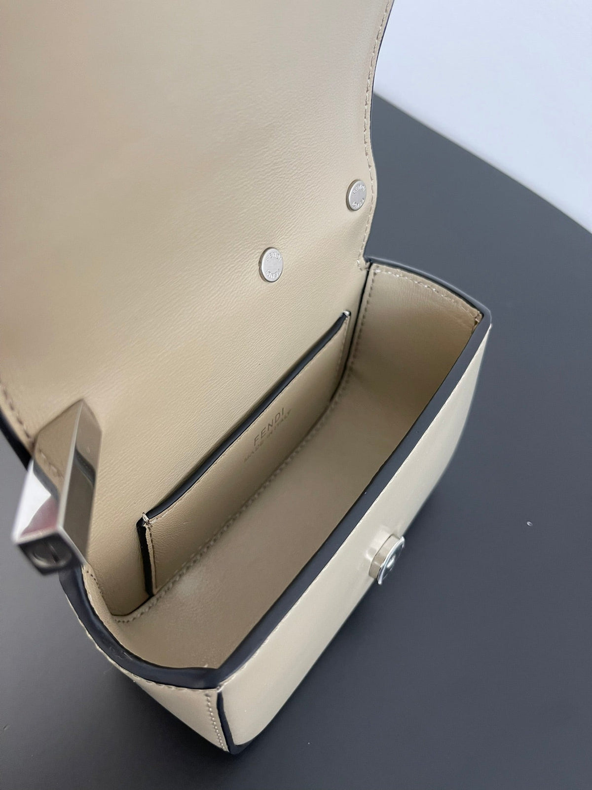 Mini First Sight 13 Bag in Tan Brown Calfskin with Silver Hardware