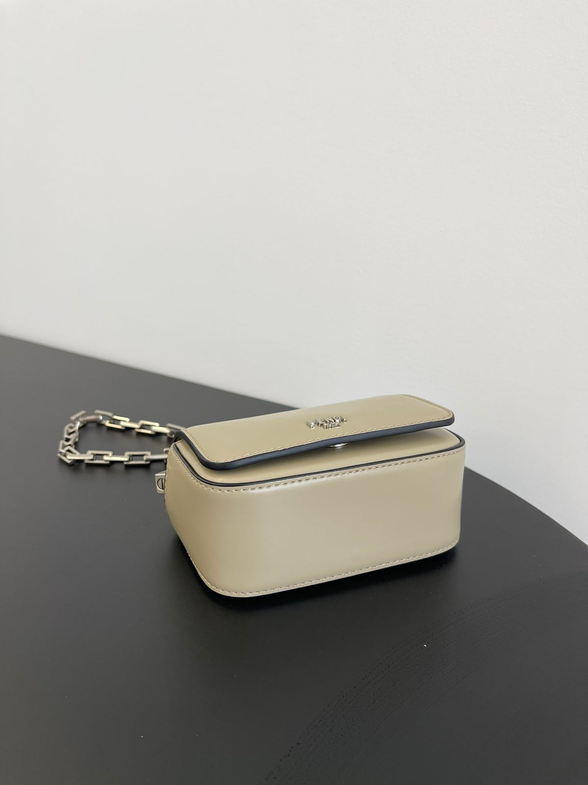 Mini First Sight 13 Bag in Tan Brown Calfskin with Silver Hardware