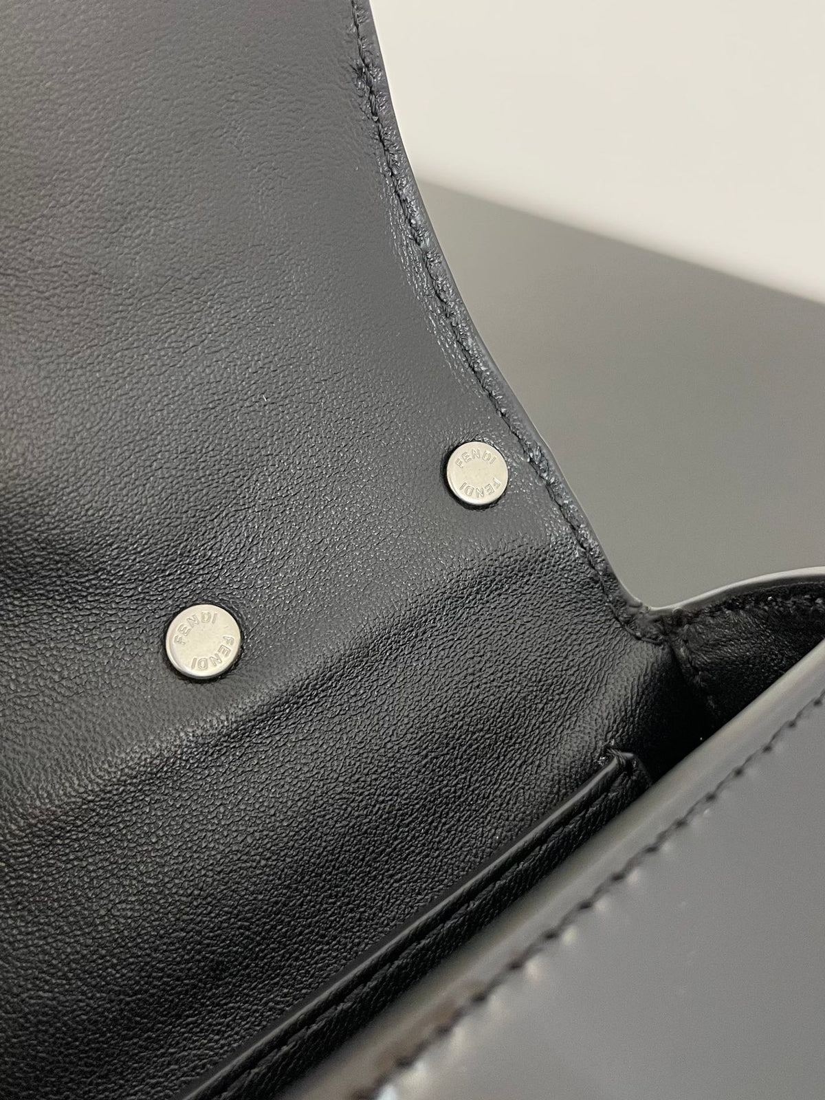 Mini First Sight 13 Bag in Black Calfskin with Silver Hardware