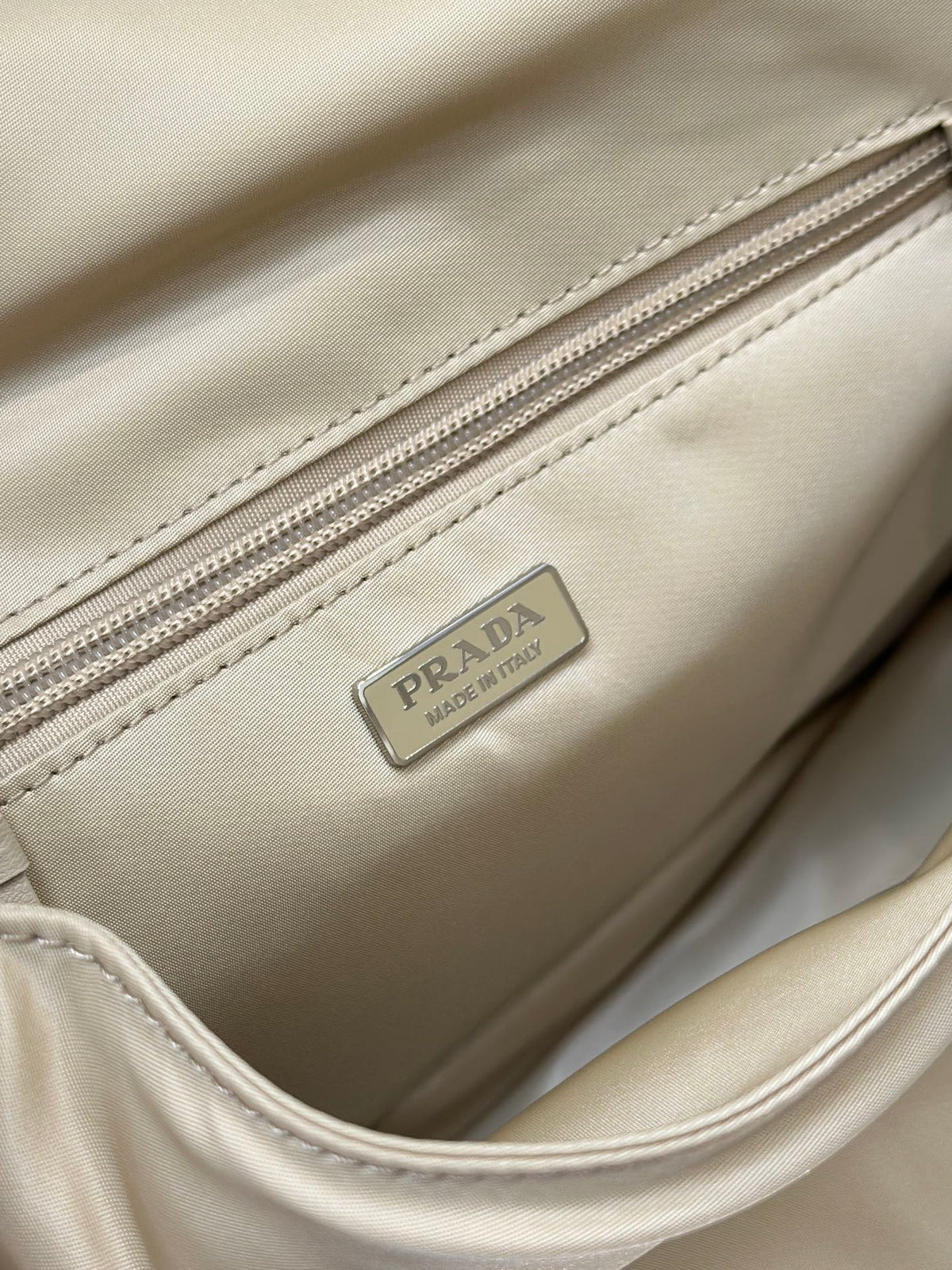 Pra Cini 23 Medium Bag in Flax Yellow Re-nylon with Strap