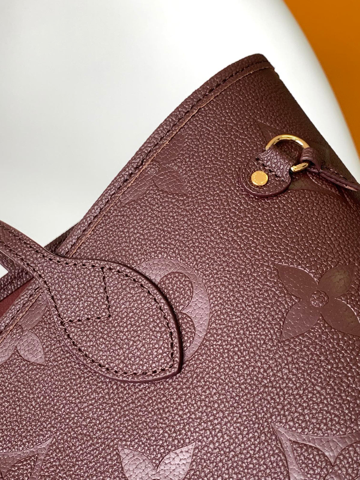 Neverfull MM 32 Wine Monogram Empreinte Leather