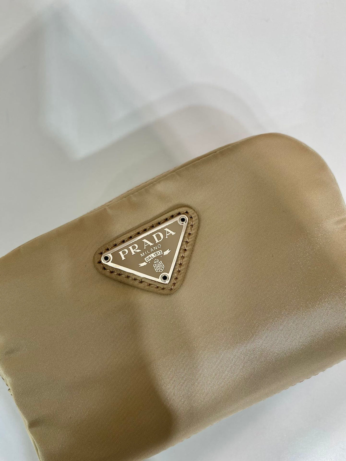 Pra Clutch 12 in Tan Brown Re-nylon