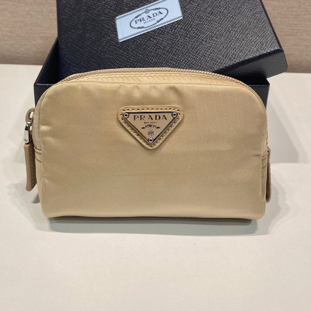 Pra Clutch 12 in Tan Brown Re-nylon