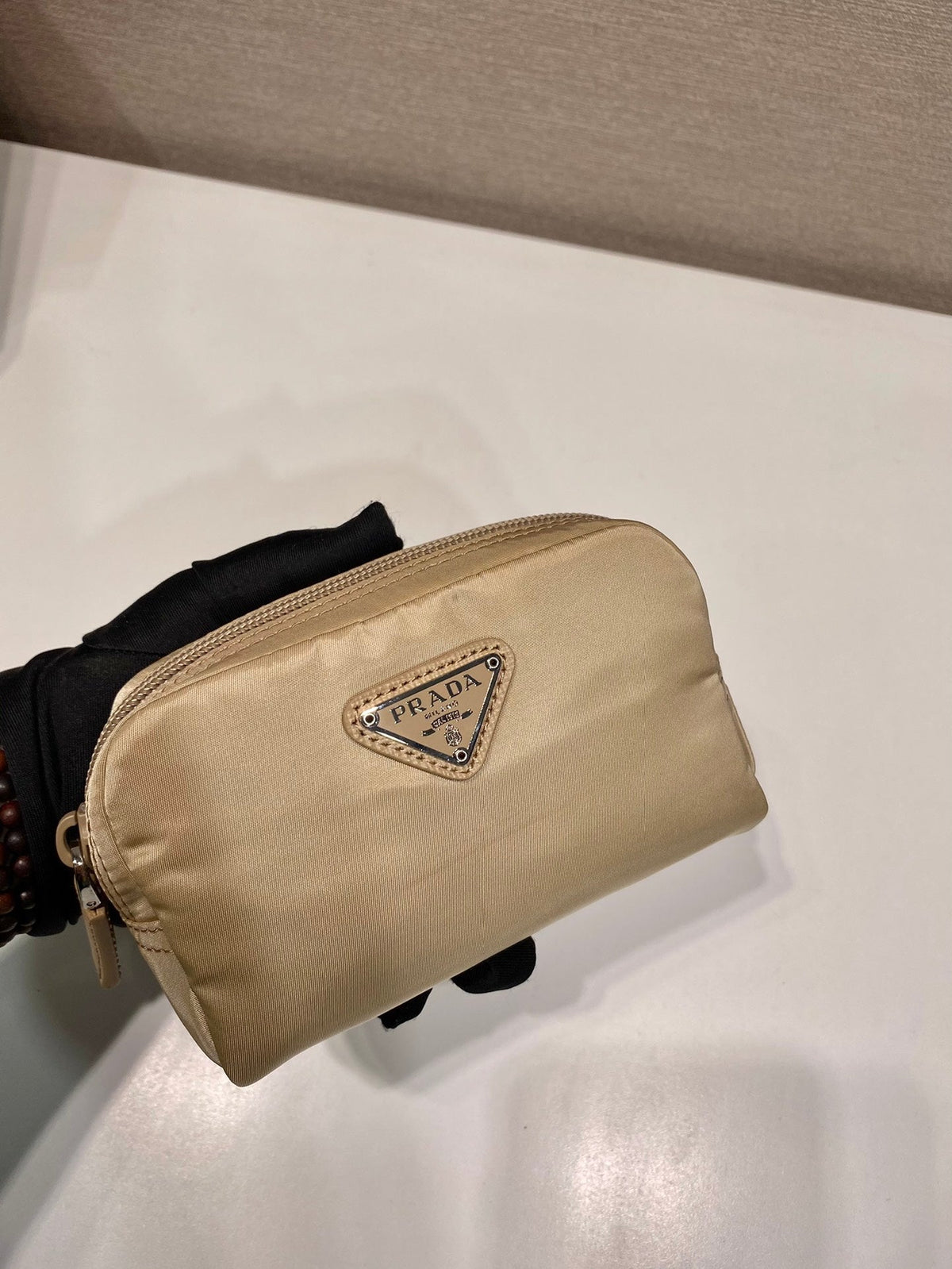 Pra Clutch 12 in Tan Brown Re-nylon