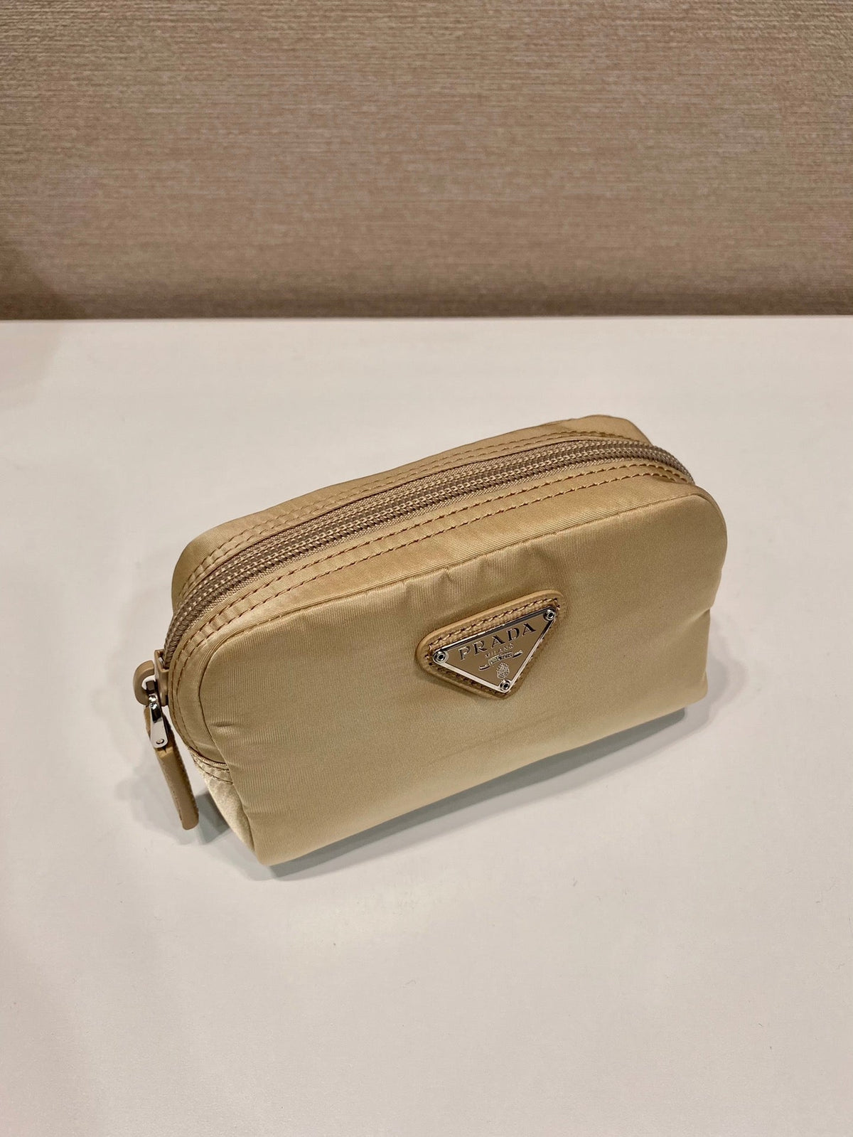 Pra Clutch 12 in Tan Brown Re-nylon