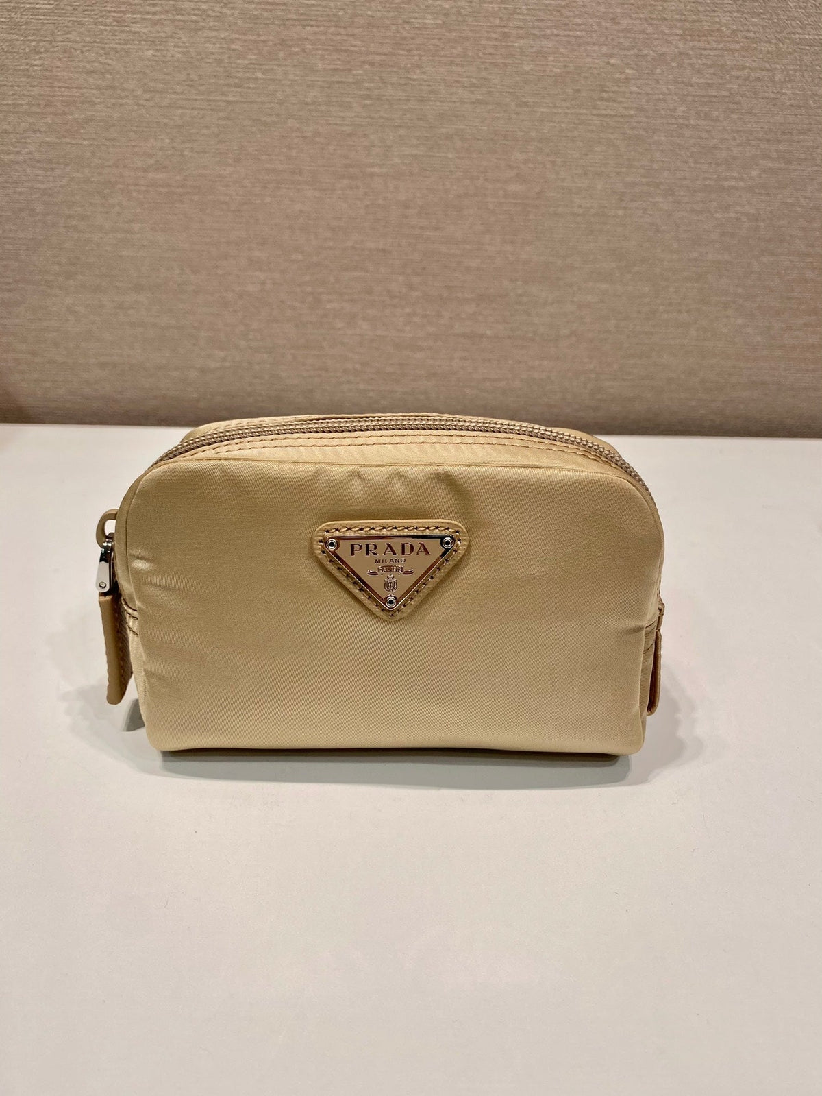 Pra Clutch 12 in Tan Brown Re-nylon