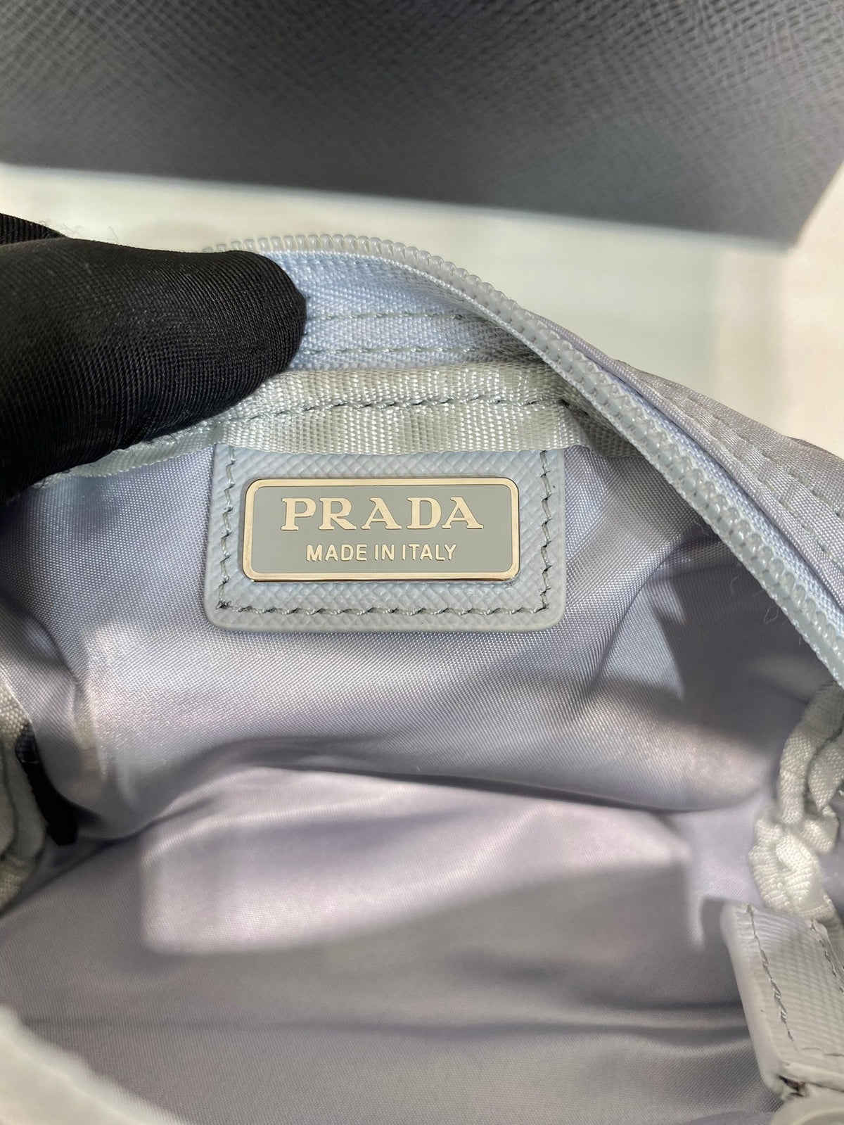 Pra Clutch 12 in Light Grey Re-nylon