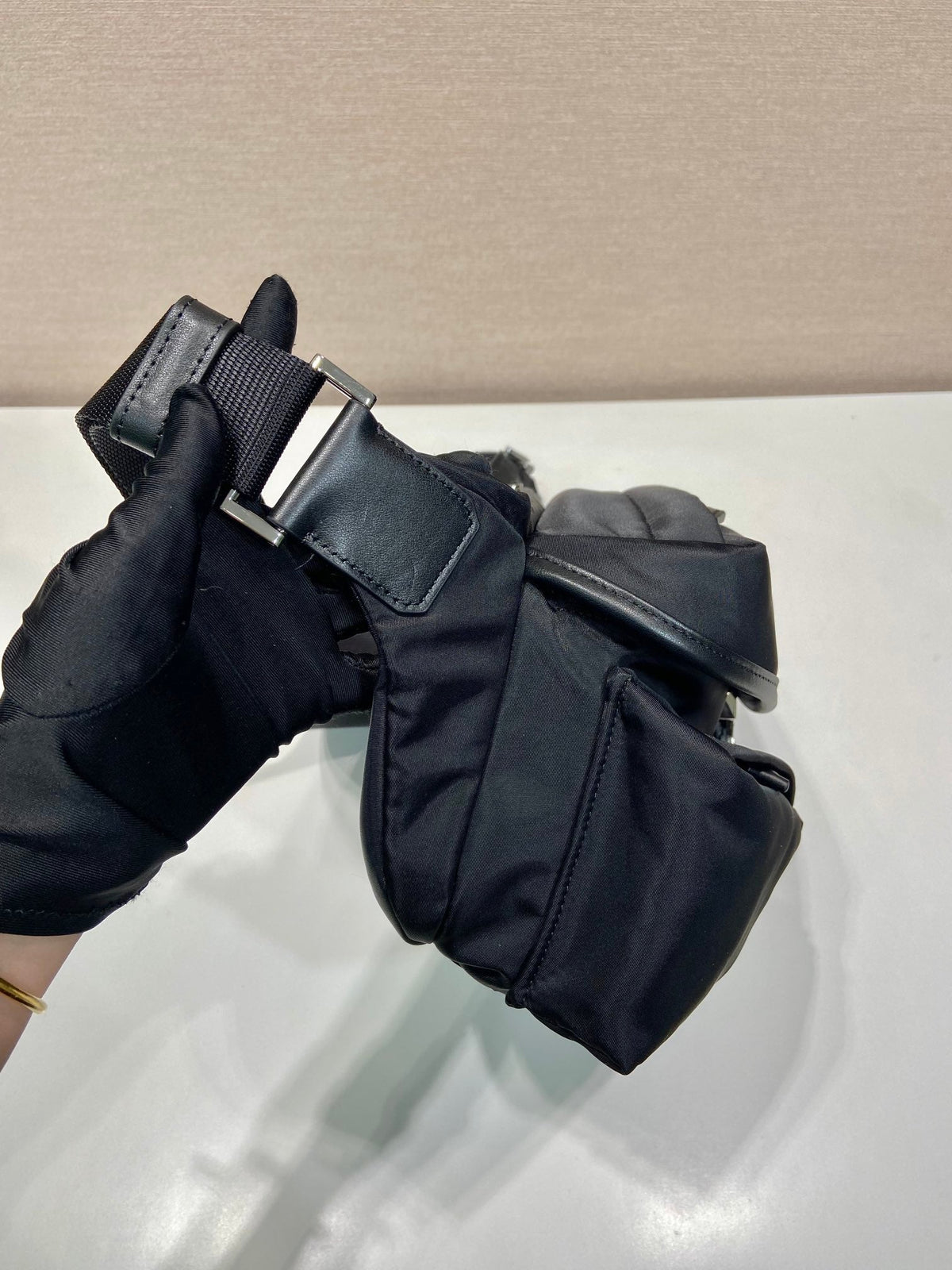Belt Bag 27 in Black Re-nylon