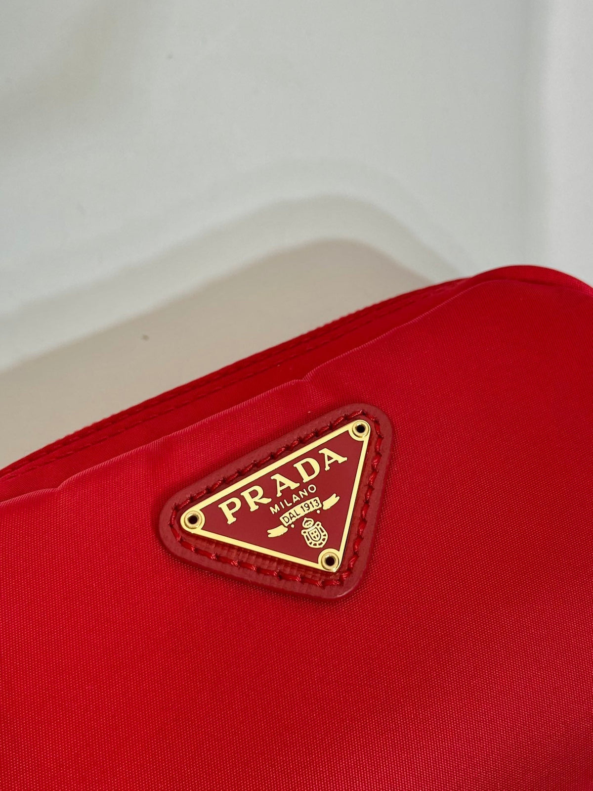 Clutch 12 in Passion Red Re-nylon