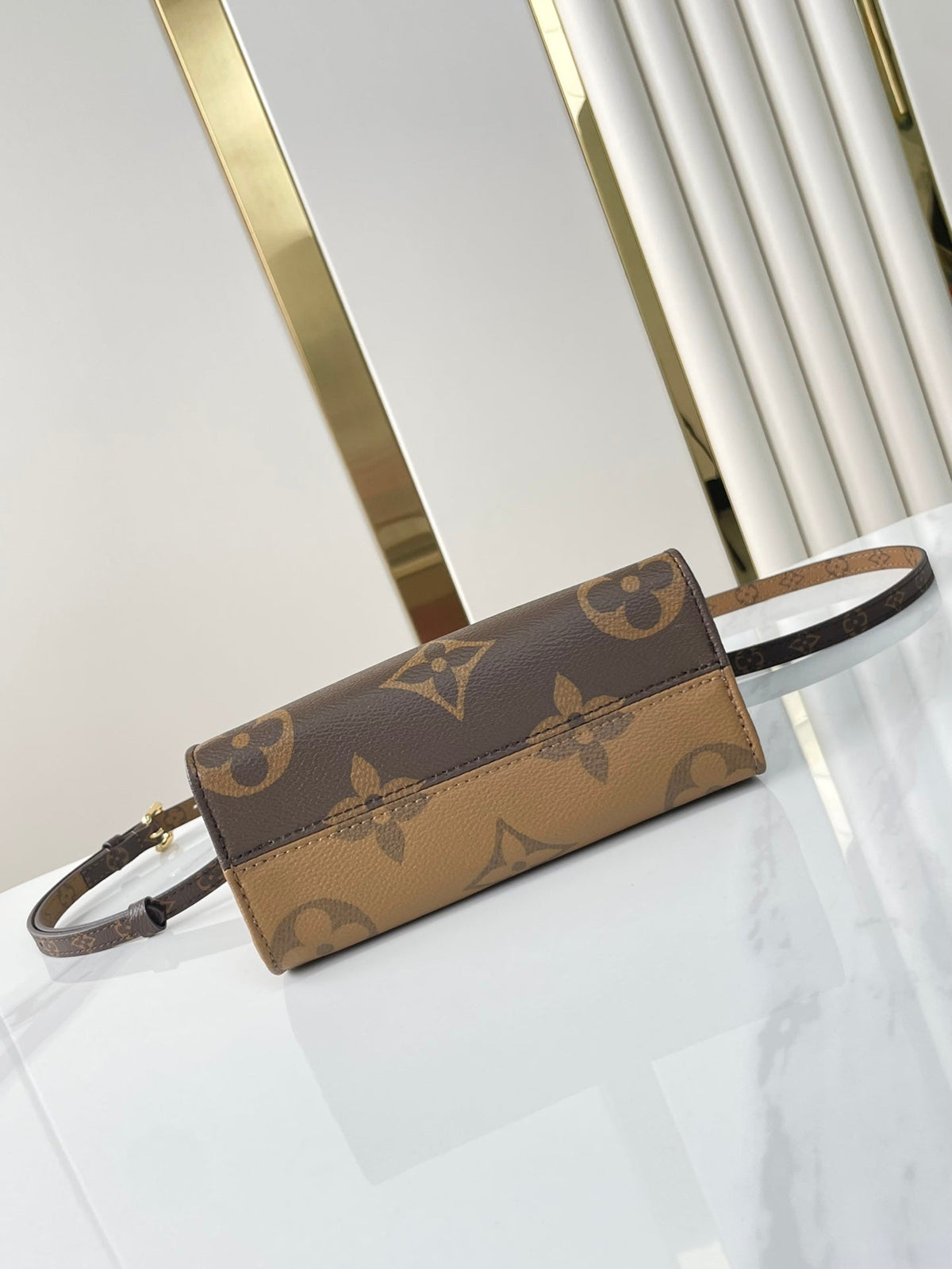 Onthego BB 18 in Brown Monogram and Monogram Reverse Canvas