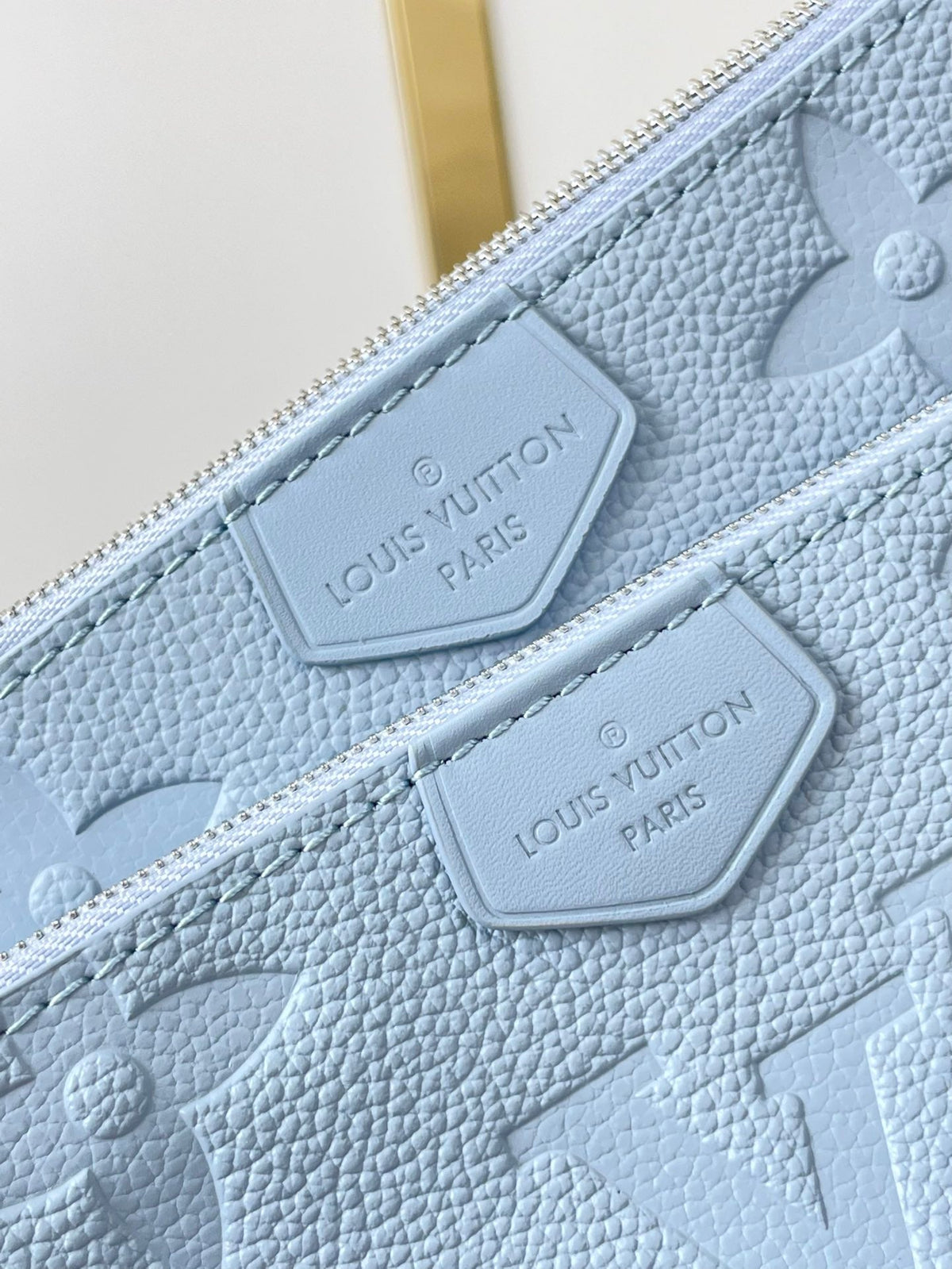 Multi Pochette Accessoires 24 in Beau Blue Monogram Empreinte Leather