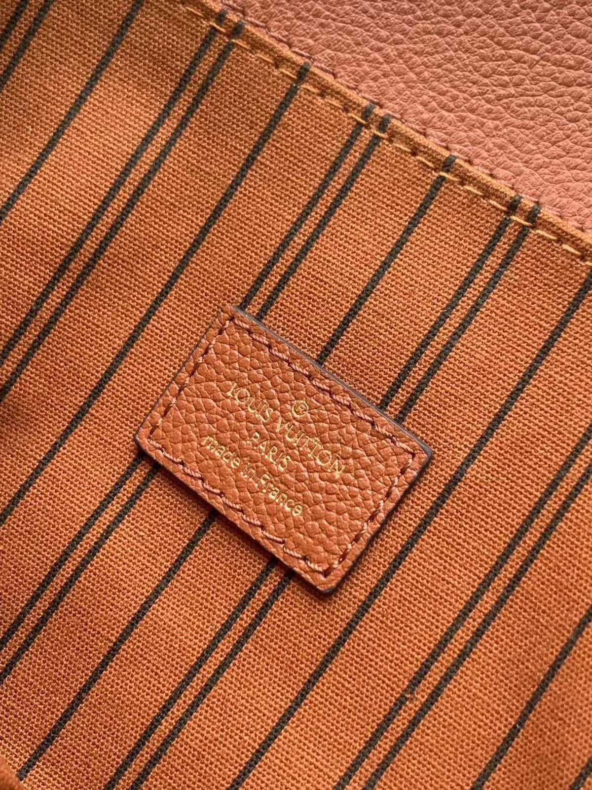 Pochette Métis 25 in Cognac Monogram Empreinte Leather Gold Hardware