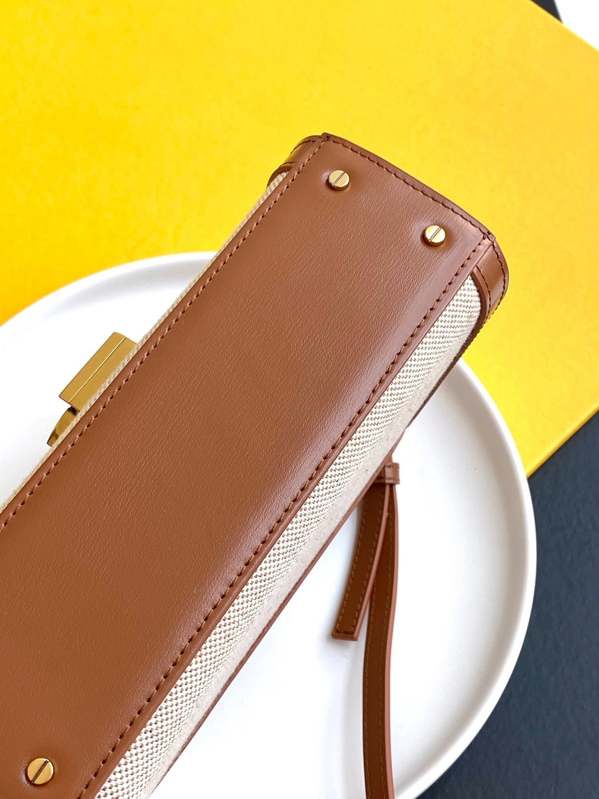 Saint Laurent Cassandra Mini Top Handle Bag With Gold Hardware 20cm – product image 4