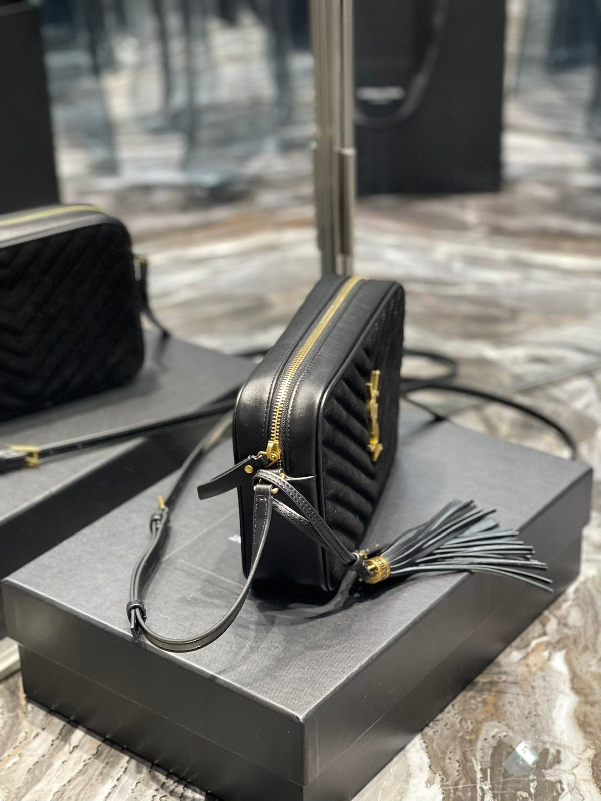 Saint Laurent Lou Camera Bag With Gold Hardware 23cm – product image 4
