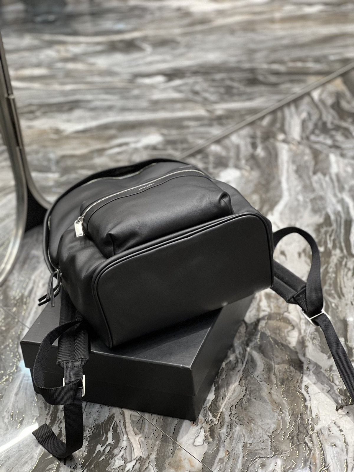 Saint Laurent City Backpack In Unisex 35cm Black – product image 6
