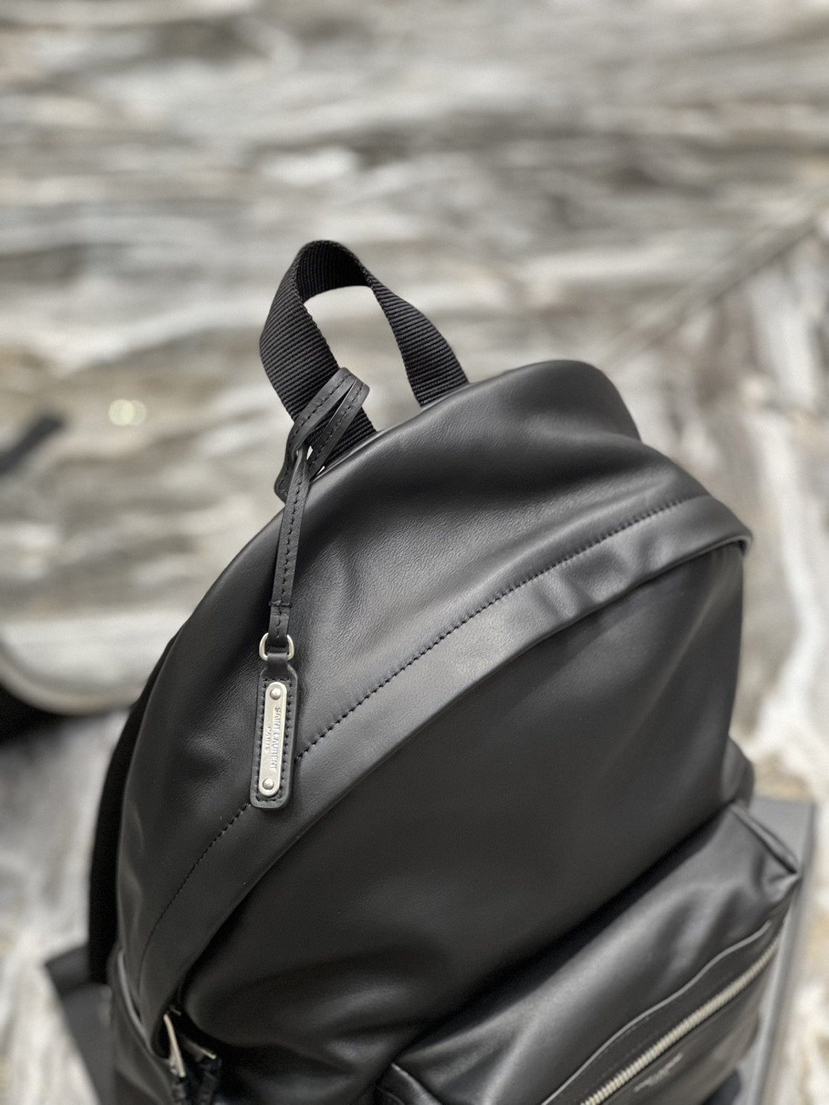 Saint Laurent City Backpack In Unisex 35cm Black – product image 5