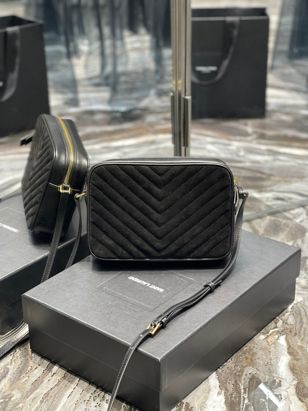 Saint Laurent Lou Camera Bag With Gold Hardware 23cm – product image 5