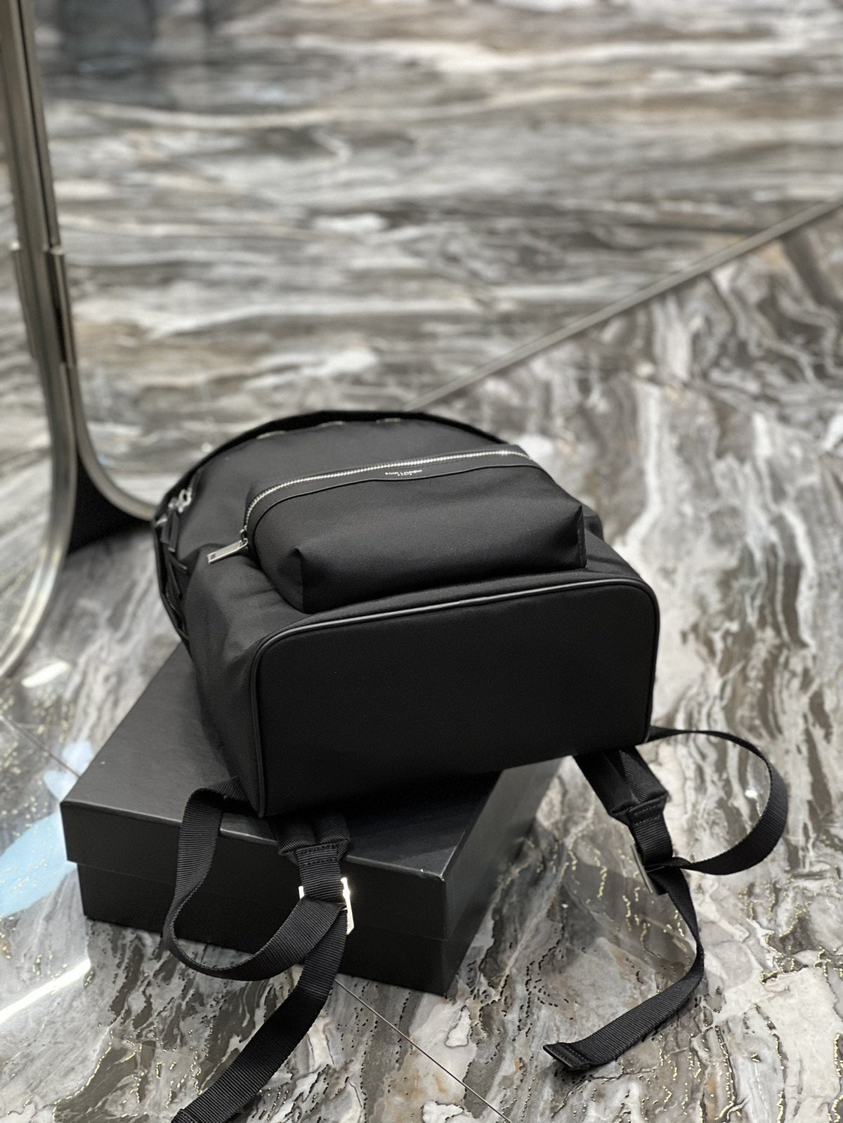 Saint Laurent City Backpack In Canvas Unisex 35cm Black – product image 9
