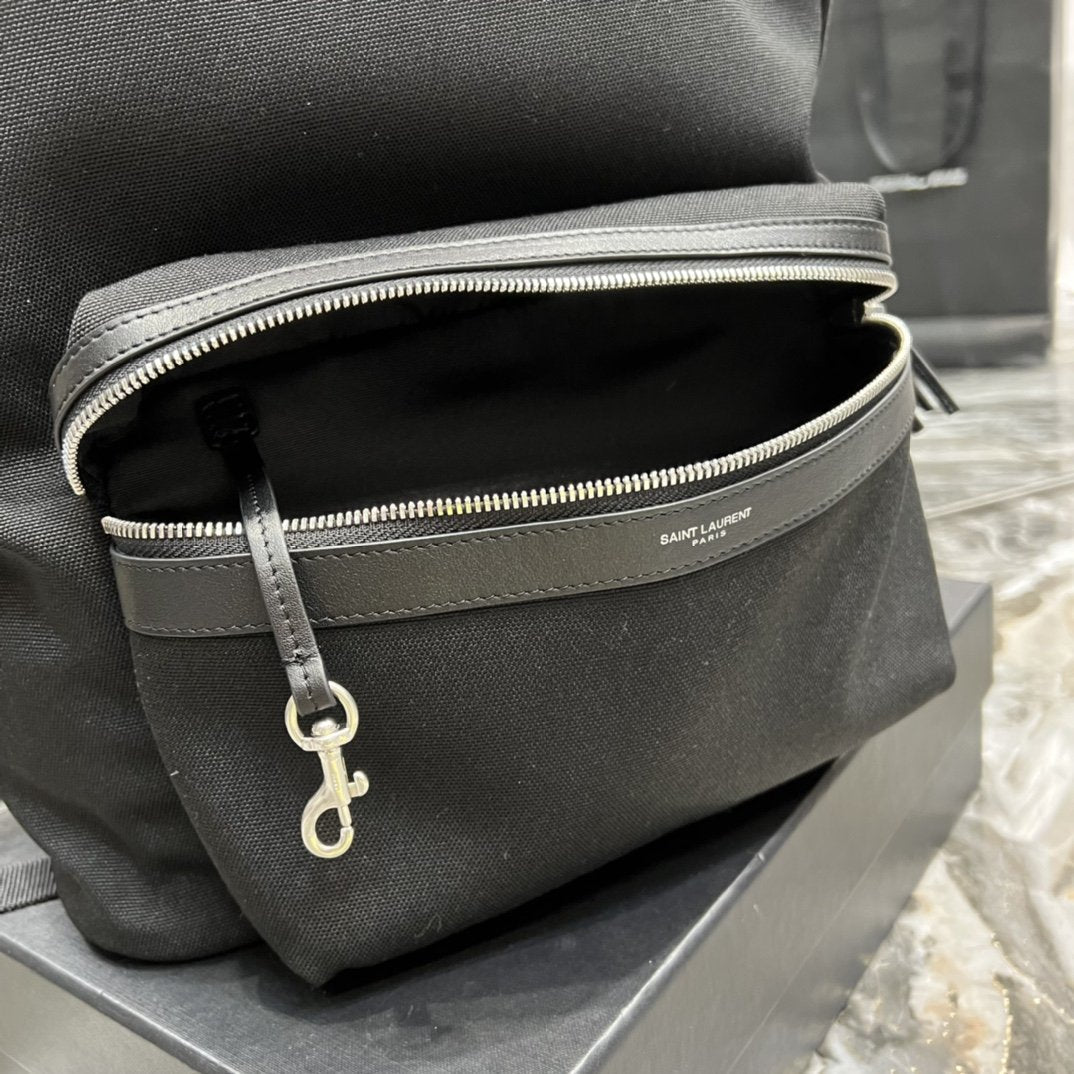 Saint Laurent City Backpack In Canvas Unisex 38cm Black – product image 7